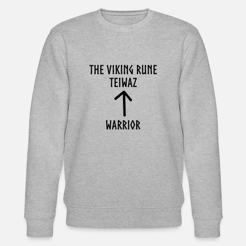 Wikinger Runen Shirts Krieger - Stanley/Stella Unisex Bio-Sweatshirt CHANGER  - Grau meliert