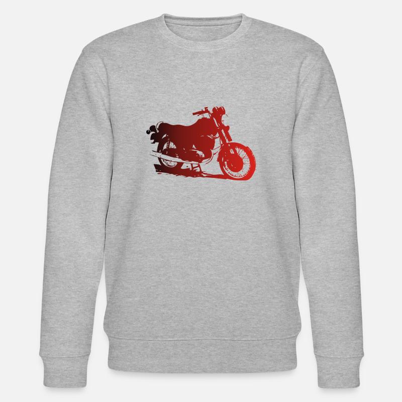MZ ETZ 250 schräg - Stanley/Stella Unisex Bio-Sweatshirt CHANGER  - Grau meliert