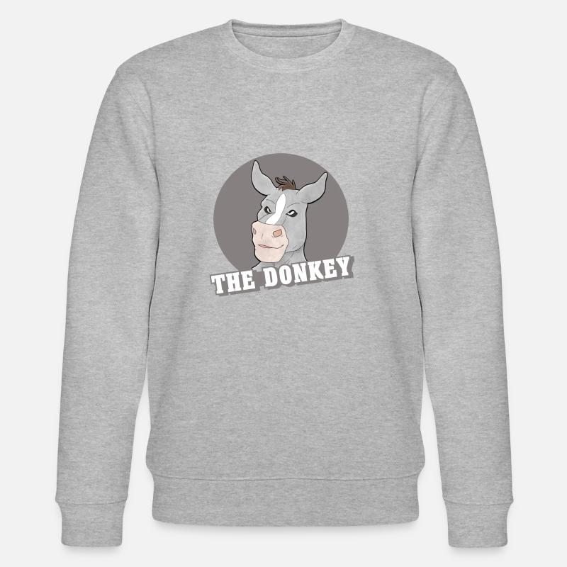 Der Esel - Stanley/Stella Unisex Bio-Sweatshirt CHANGER  - Grau meliert