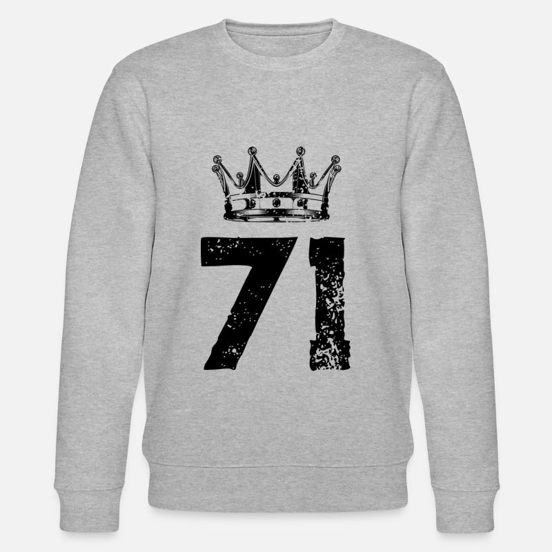 71 Couronne numérique - Sweat bio CHANGER Stanley/Stella Unisexe - gris chiné