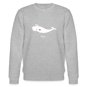 Pott und Teckel - Stanley/Stella Unisex Bio-Sweatshirt CHANGER  - Grau meliert - Vorne - Nik (191cm) & Marisol (170cm)