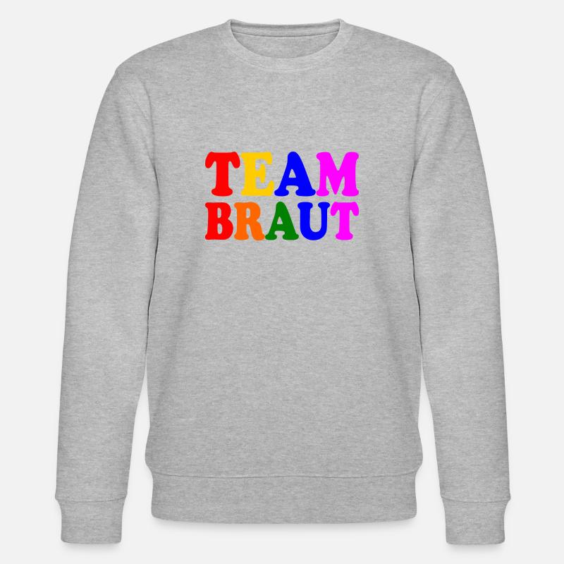 Team braut - Stanley/Stella Unisex Bio-Sweatshirt CHANGER  - Grau meliert