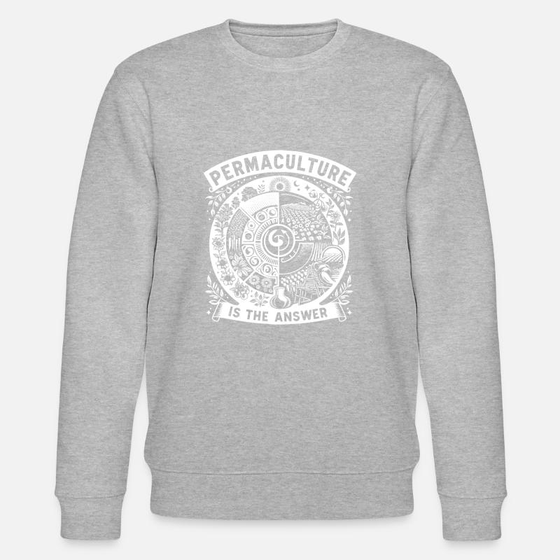 La permaculture est la réponse - Sweat bio CHANGER Stanley/Stella Unisexe - gris chiné