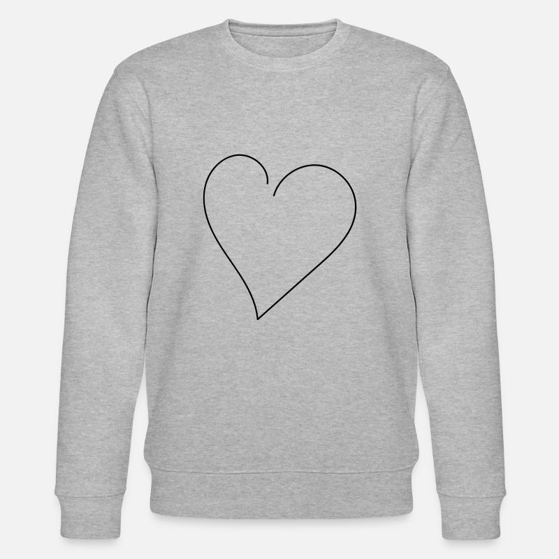 peu de coeur pour vous - Sweat bio CHANGER Stanley/Stella Unisexe - gris chiné