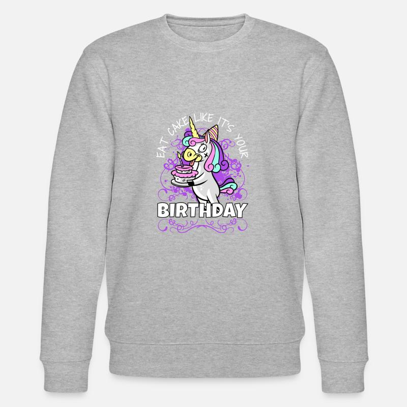 Birthday - Stanley/Stella Unisex Bio-Sweatshirt CHANGER  - Grau meliert