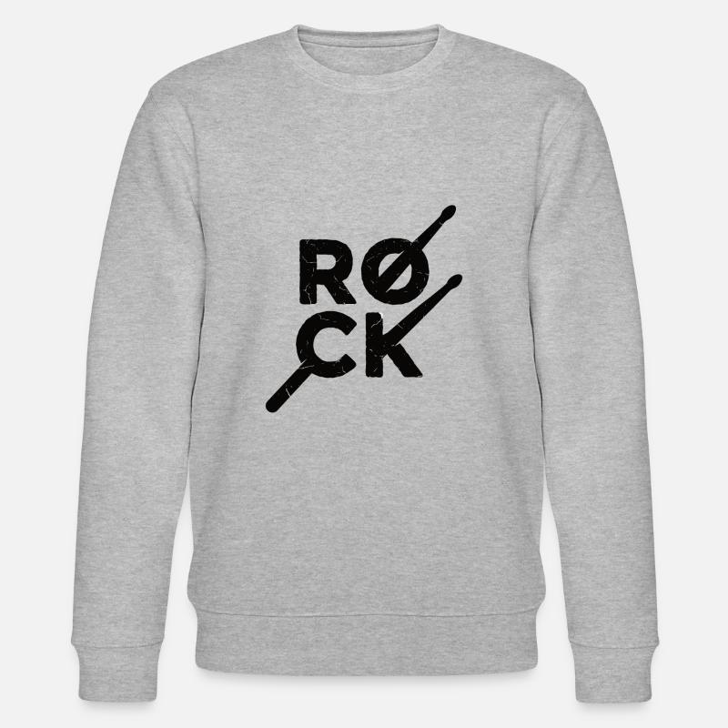 Rock percussion - Sweat bio CHANGER Stanley/Stella Unisexe - gris chiné