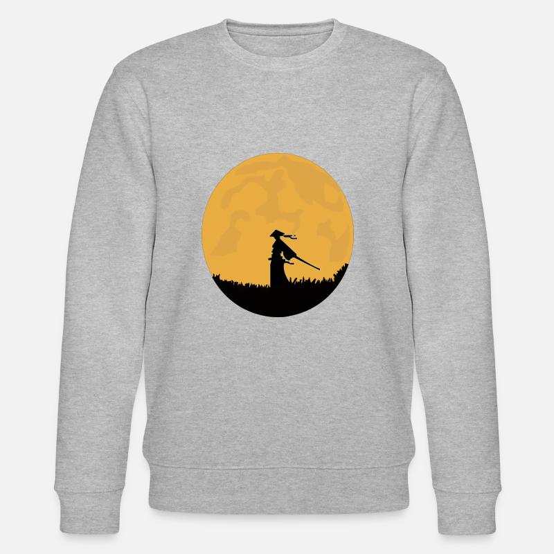Samurai Silhouette - Stanley/Stella Unisex Bio-Sweatshirt CHANGER  - Grau meliert