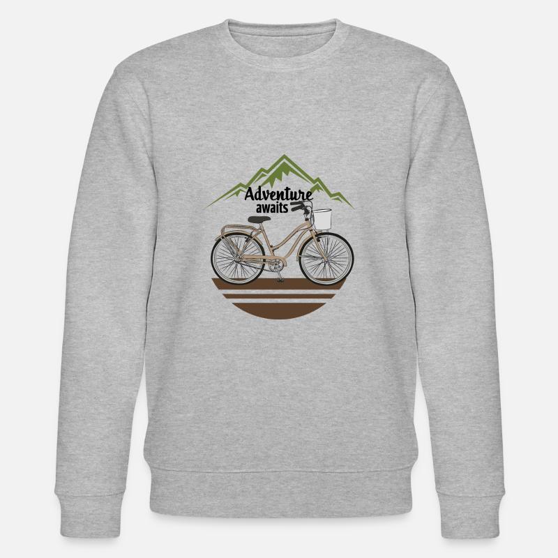 Abenteuer wartet - Stanley/Stella Unisex Bio-Sweatshirt CHANGER  - Grau meliert