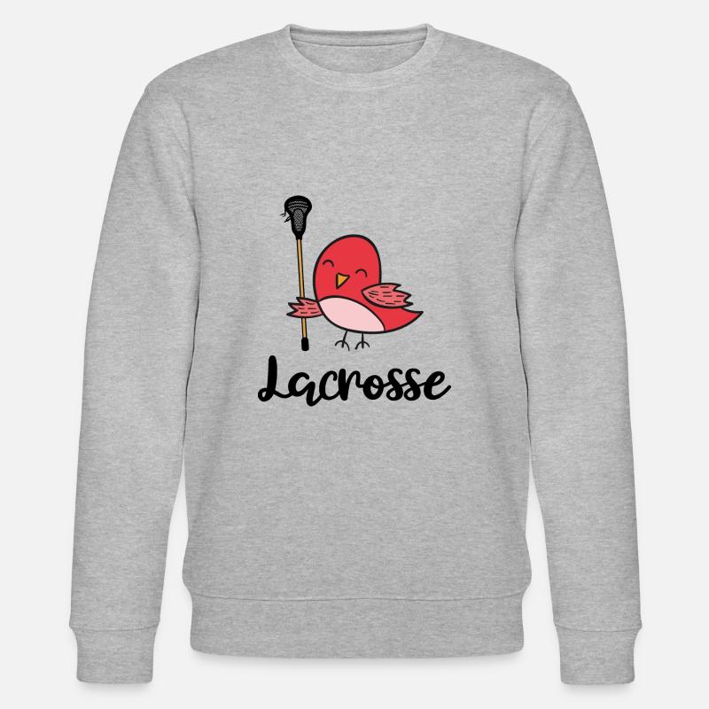 lacrosse lacrosseschläger lacrosse-lax - Stanley/Stella Unisex Bio-Sweatshirt CHANGER  - Grau meliert