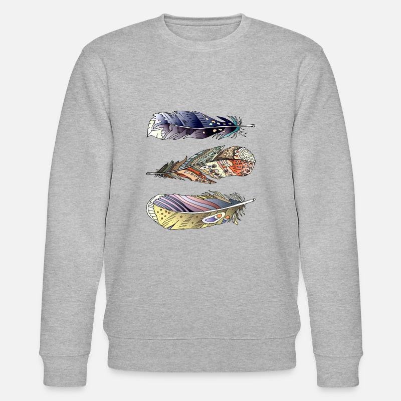Feder - Stanley/Stella Unisex Bio-Sweatshirt CHANGER  - Grau meliert