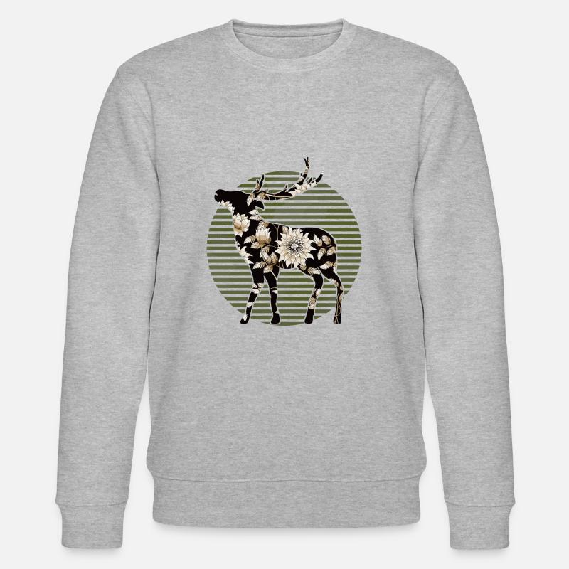 Cerf - Sweat bio CHANGER Stanley/Stella Unisexe - gris chiné