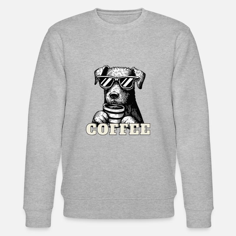 Chien de café - Sweat bio CHANGER Stanley/Stella Unisexe - gris chiné