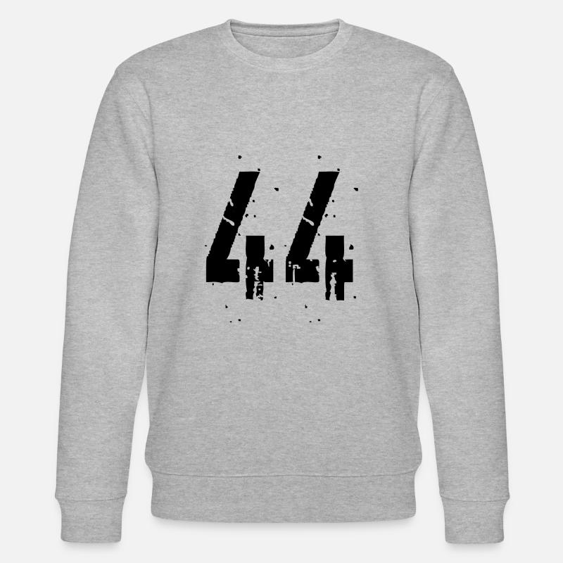 44 Nummer 44 - Stanley/Stella Unisex Bio-Sweatshirt CHANGER  - Grau meliert