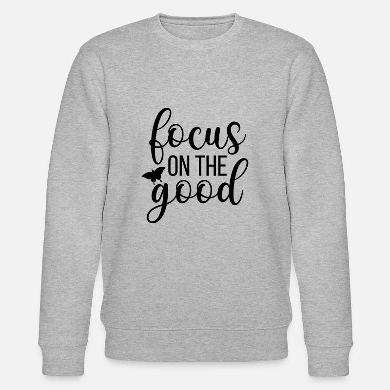 Fokus auf das Gute - Stanley/Stella Unisex Bio-Sweatshirt CHANGER  - Grau meliert