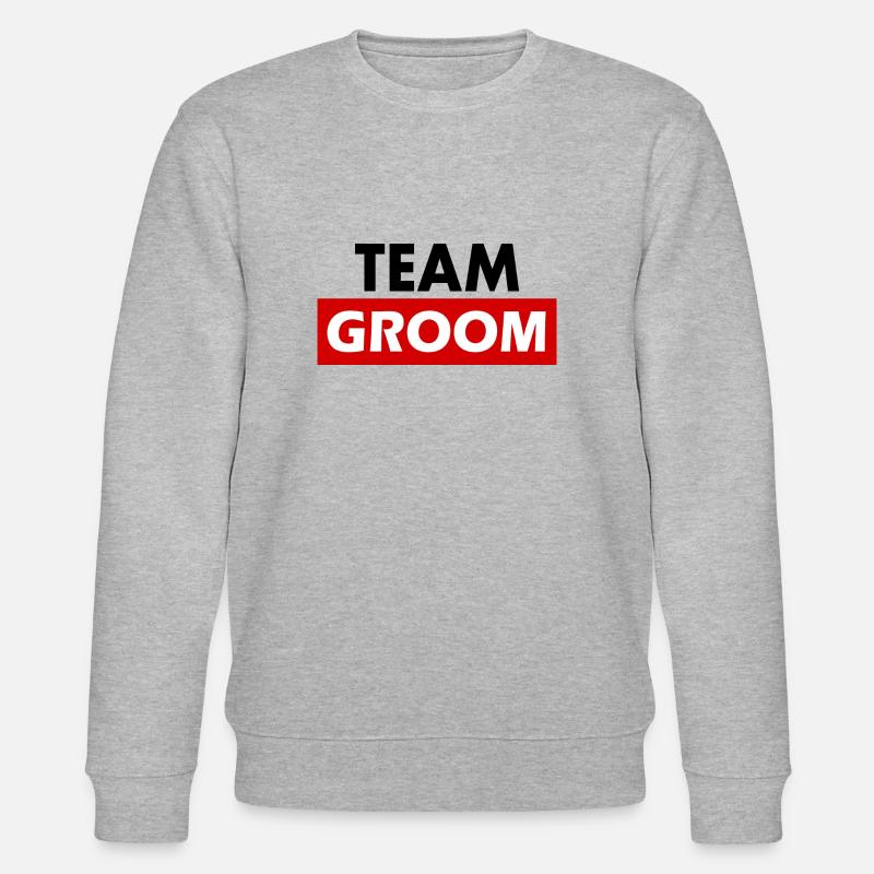 Team groom - Stanley/Stella Unisex Bio-Sweatshirt CHANGER  - Grau meliert