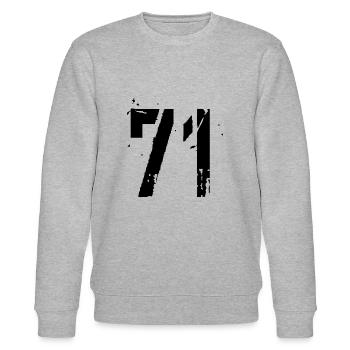 Nummer 71 - Stanley/Stella Unisex Bio-Sweatshirt CHANGER  - Grau meliert - Vorne - Nik (191cm) & Marisol (170cm)