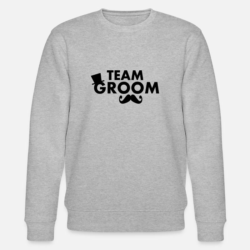 Team groom - Stanley/Stella Unisex Bio-Sweatshirt CHANGER - Grau meliert