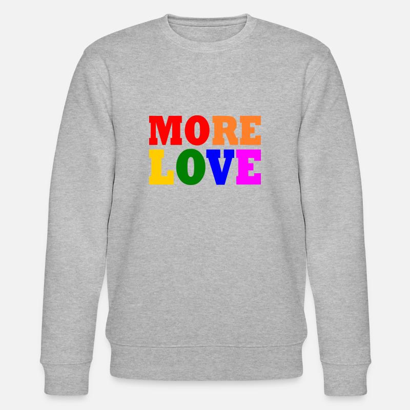 More love - Stanley/Stella Unisex Bio-Sweatshirt CHANGER  - Grau meliert