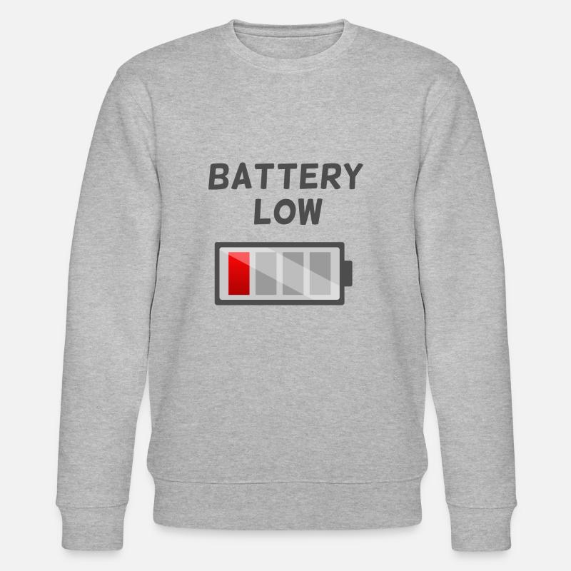 Battery low - Stanley/Stella Unisex Bio-Sweatshirt CHANGER  - Grau meliert
