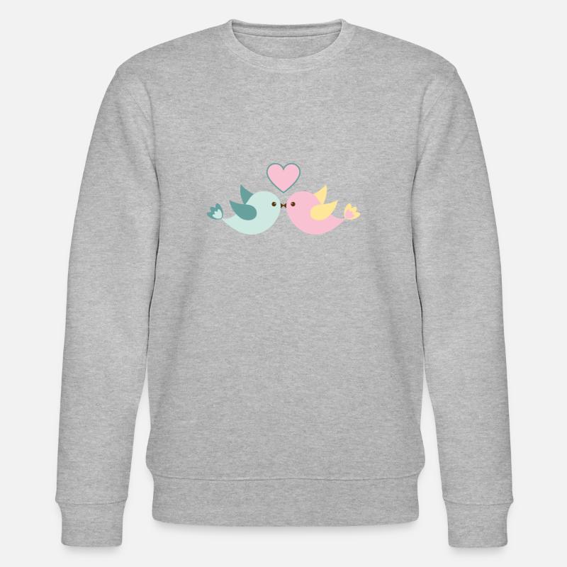 LIEBE - Stanley/Stella Unisex Bio-Sweatshirt CHANGER  - Grau meliert