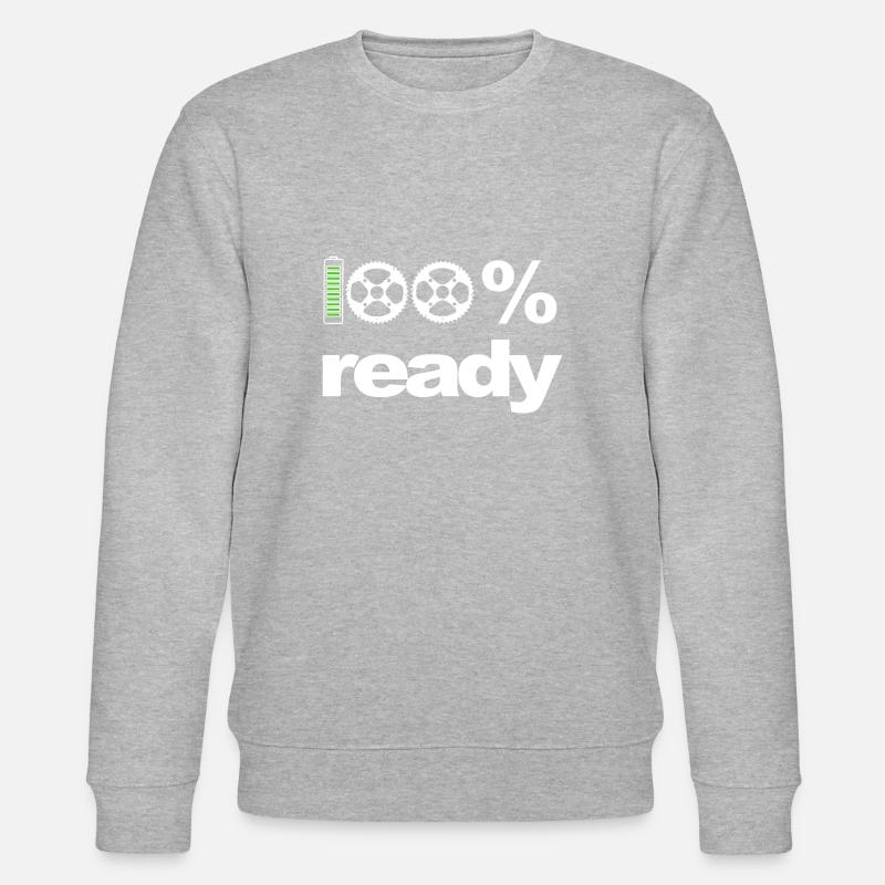 Fun eBike design: '100% ready' - Stanley/Stella CHANGER Unisex Organic Sweatshirt - undefined