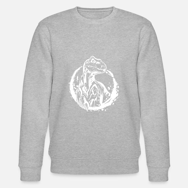 RAPTOR White - Stanley/Stella CHANGER Unisex Organic Sweatshirt - heather grey