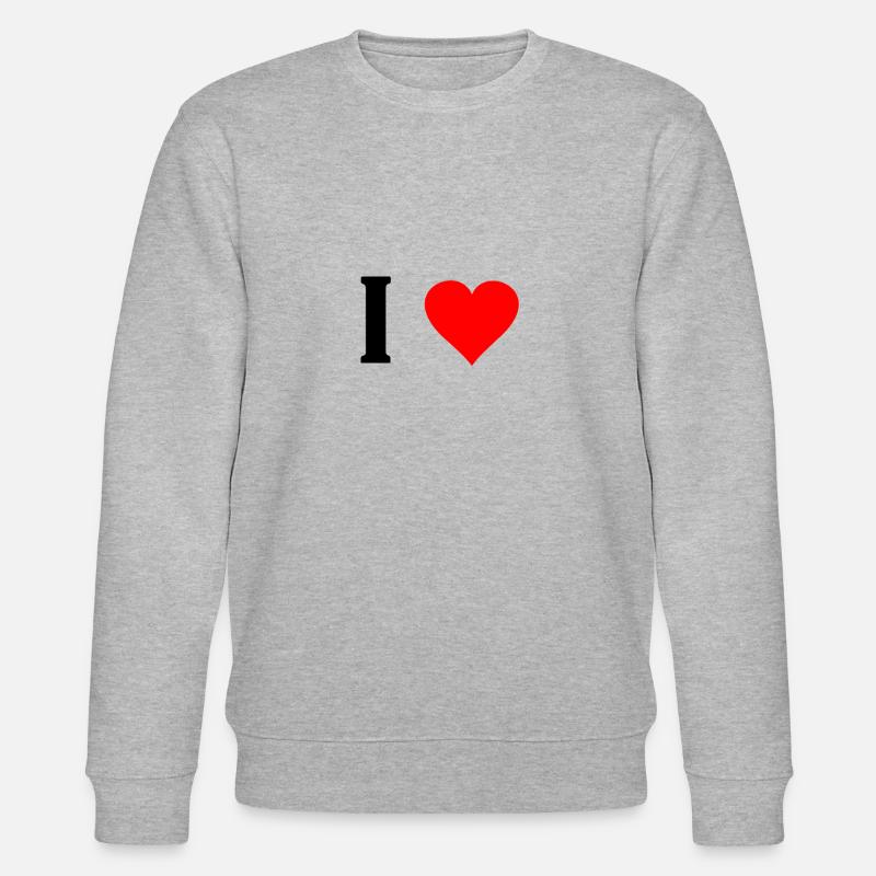 J'aime ... (modèle) - Sweat bio CHANGER Stanley/Stella Unisexe - gris chiné