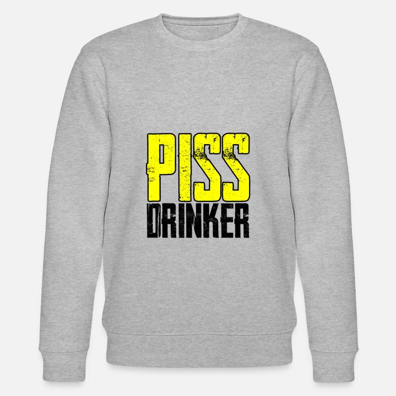 Piss Drinker 4 - Stanley/Stella Unisex Bio-Sweatshirt CHANGER  - Grau meliert