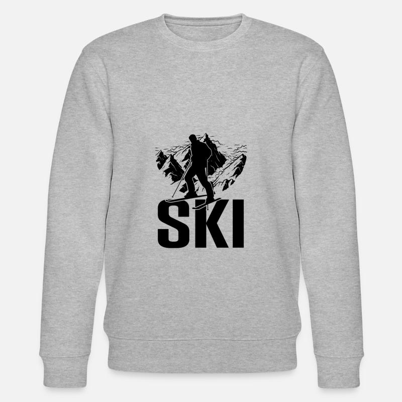Ski Sport - Stanley/Stella Unisex Bio-Sweatshirt CHANGER - Grau meliert