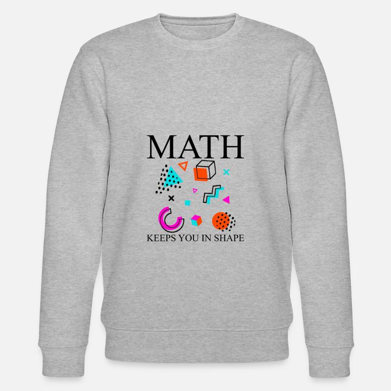 Math Keeps You In Shape - Stanley/Stella Unisex Bio-Sweatshirt CHANGER  - Grau meliert