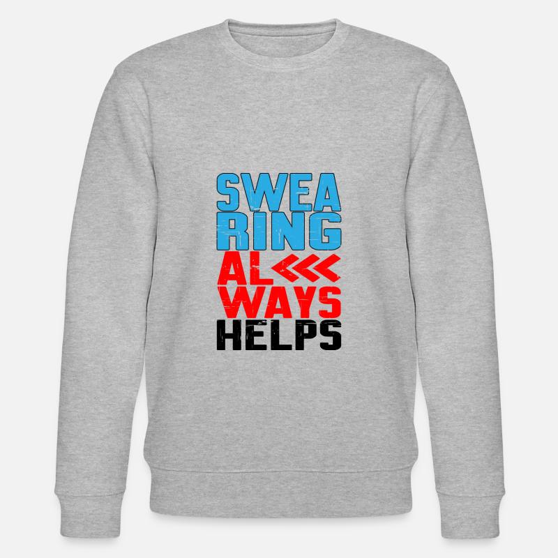 Swearing Always Helps 7 - Stanley/Stella Unisex Bio-Sweatshirt CHANGER  - Grau meliert