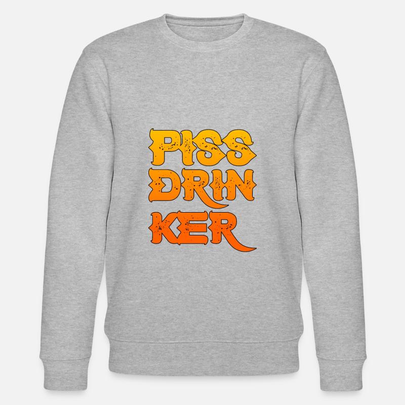 Piss Drinker 27 - Stanley/Stella Unisex Bio-Sweatshirt CHANGER  - Grau meliert