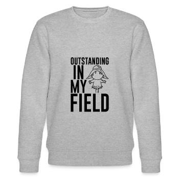 Outstanding In My Field 3 - Stanley/Stella Unisex Bio-Sweatshirt CHANGER  - Grau meliert - Vorne - Nik (191cm) & Marisol (170cm)