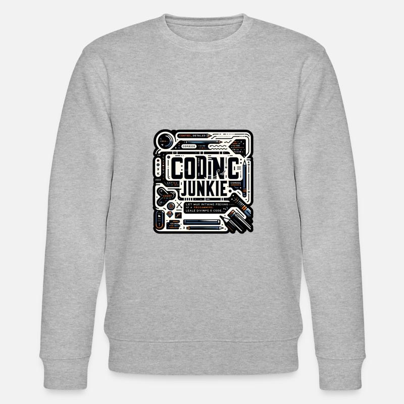 Accro au codage 11 - Sweat bio CHANGER Stanley/Stella Unisexe - gris chiné