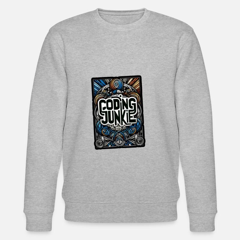 Coding Junkie 14 - Stanley/Stella Unisex Bio-Sweatshirt CHANGER  - Grau meliert