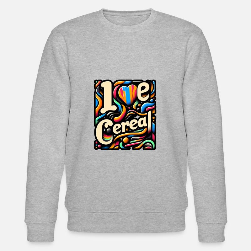 J’aime les céréales 5 - Sweat bio CHANGER Stanley/Stella Unisexe - gris chiné