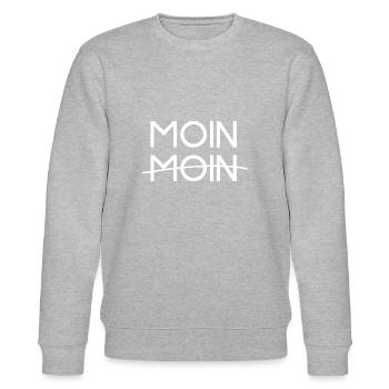 moin(moin) - Stanley/Stella Unisex Bio-Sweatshirt CHANGER  - Grau meliert - Vorne - Nik (191cm) & Marisol (170cm)