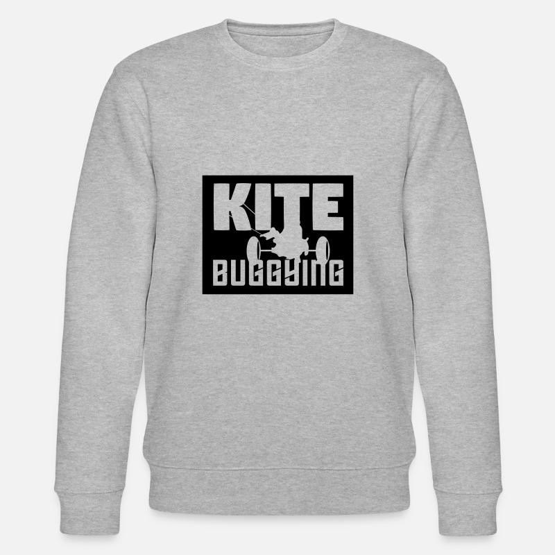 Kite buggying - Stanley/Stella Unisex Bio-Sweatshirt CHANGER  - Grau meliert