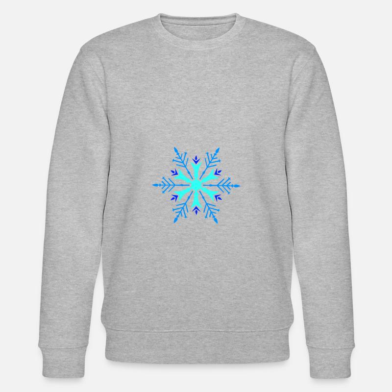 Schneeflocke - Stanley/Stella Unisex Bio-Sweatshirt CHANGER  - Grau meliert