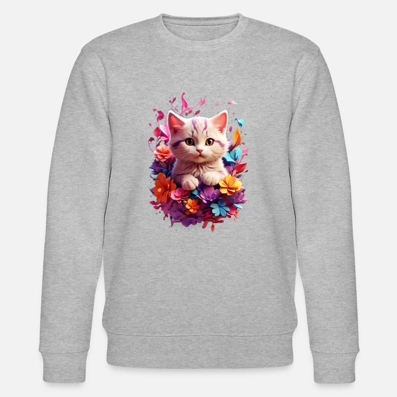 Chat Chat V1 24 06 - Sweat bio CHANGER Stanley/Stella Unisexe - gris chiné