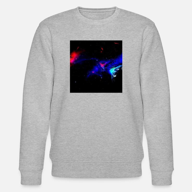 Weltraum Auto - Stanley/Stella Unisex Bio-Sweatshirt CHANGER  - Grau meliert