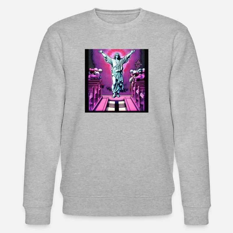 Der Heilige - Stanley/Stella Unisex Bio-Sweatshirt CHANGER  - Grau meliert