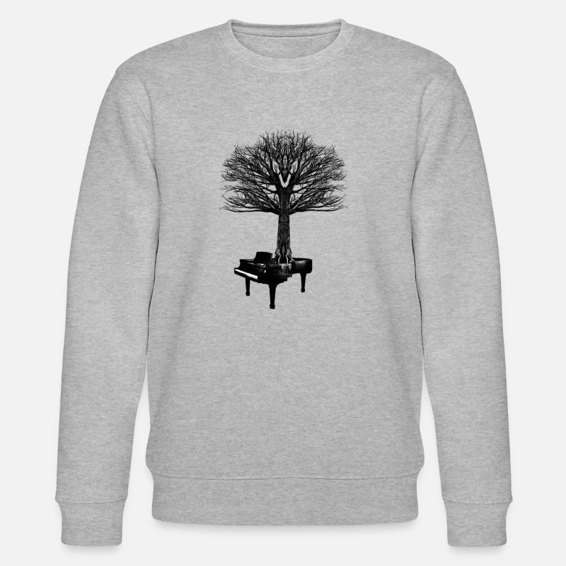 Klavier - Stanley/Stella Unisex Bio-Sweatshirt CHANGER  - Grau meliert