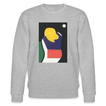 Melancholia 2 - Stanley/Stella Unisex Bio-Sweatshirt CHANGER  - Grau meliert - Vorne - Nik (191cm) & Marisol (170cm)