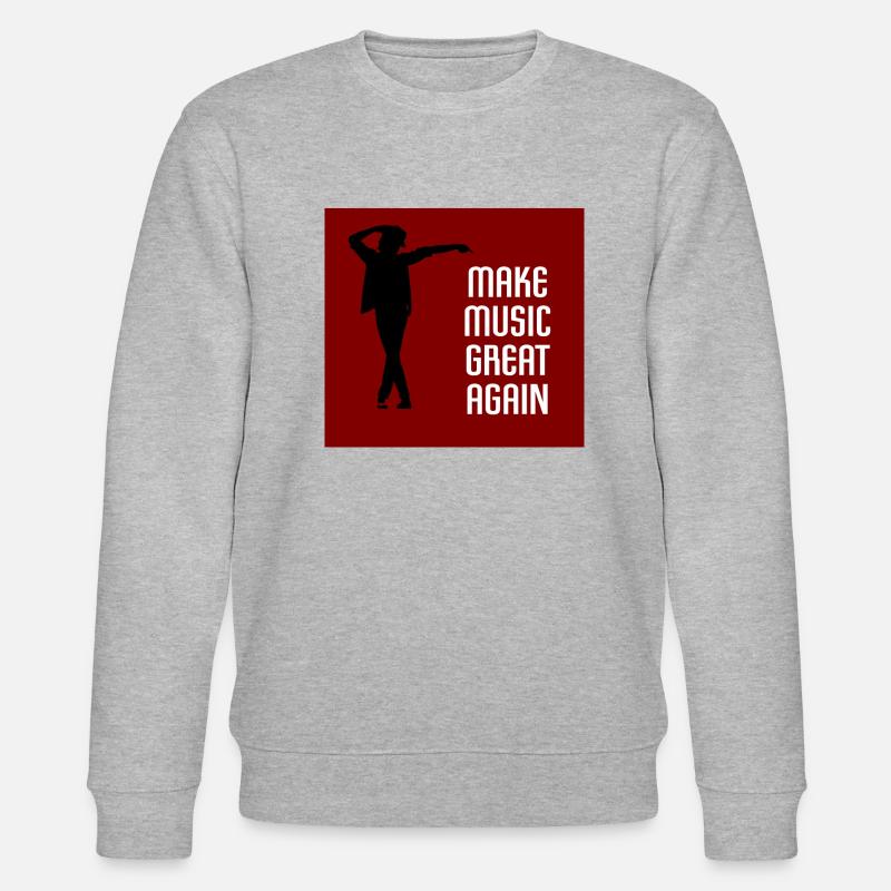 Make Music Great Again - Sweat bio CHANGER Stanley/Stella Unisexe - gris chiné