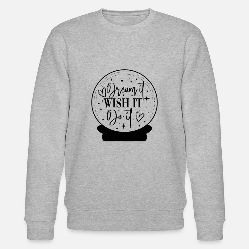 Dream it - Stanley/Stella Unisex Bio-Sweatshirt CHANGER  - Grau meliert