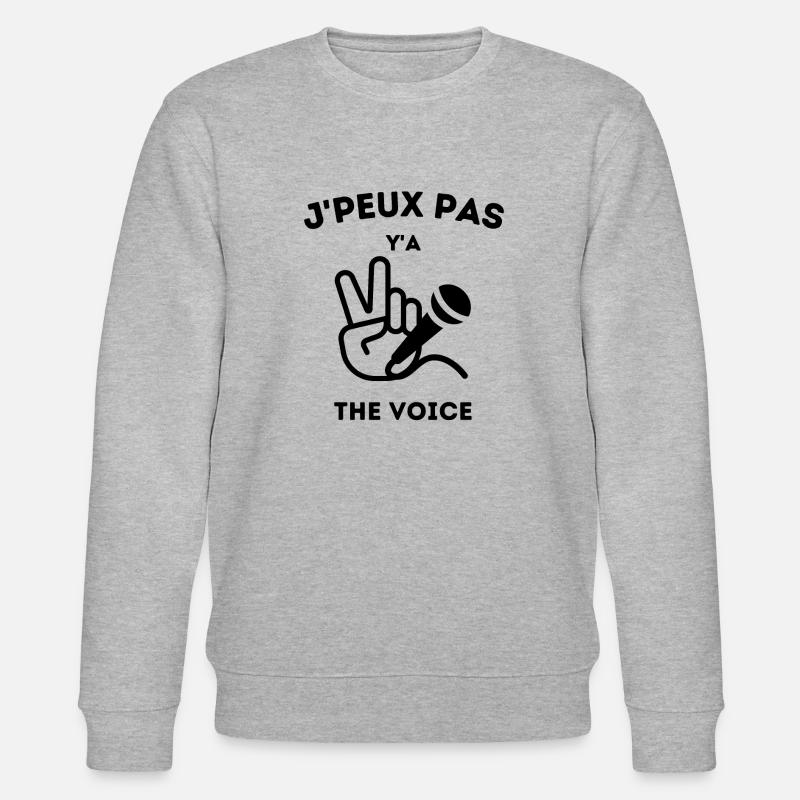 J'peux pas y'a The voice - Sweat bio CHANGER Stanley/Stella Unisexe - gris chiné