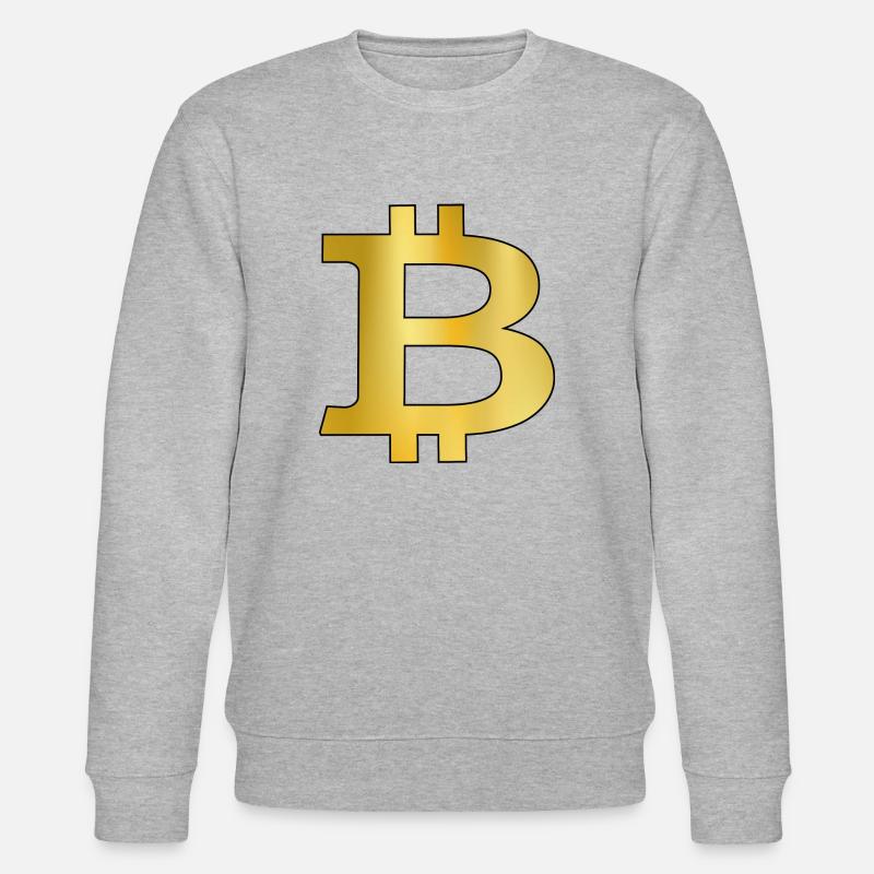 Bitcoin - Stanley/Stella Unisex Bio-Sweatshirt CHANGER  - Grau meliert
