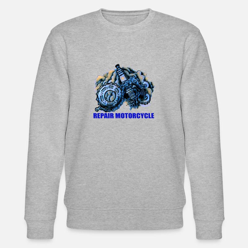 BIKER - Stanley/Stella Unisex Bio-Sweatshirt CHANGER  - Grau meliert