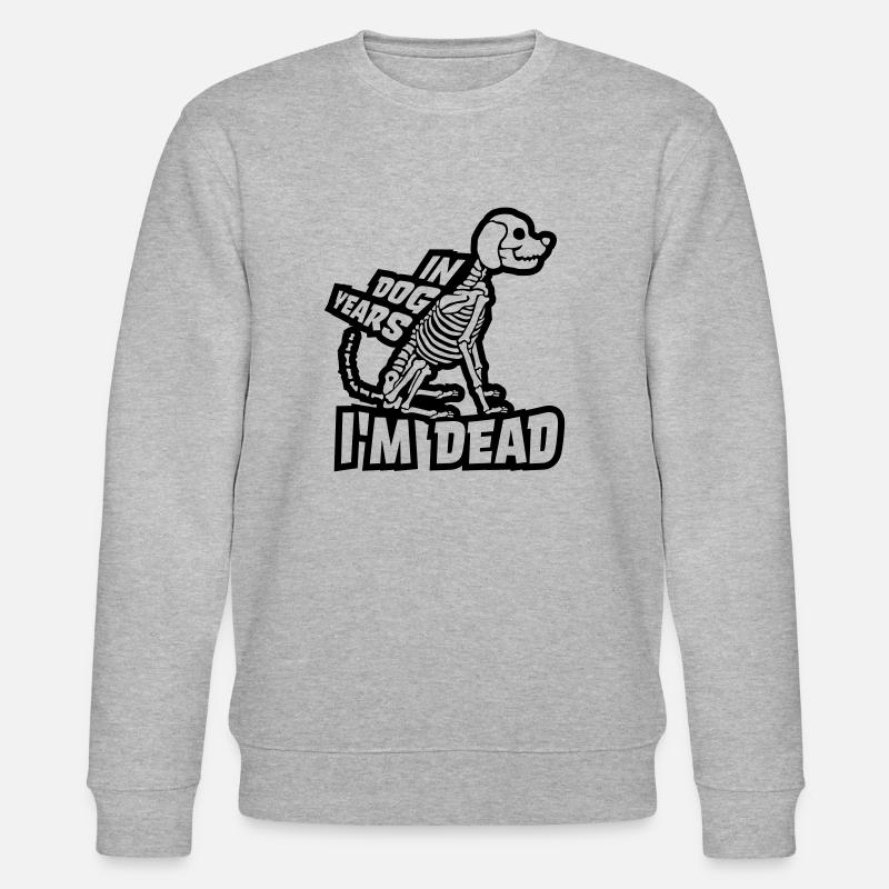 in dog years Dead - Stanley/Stella Unisex Bio-Sweatshirt CHANGER  - Grau meliert